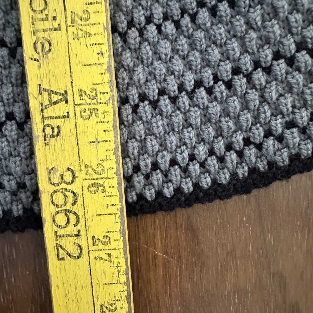 BCBG‎ Maxazria Women's Medium Open Front Cardigan Sweater Gray Black White - Picture 9 of 9